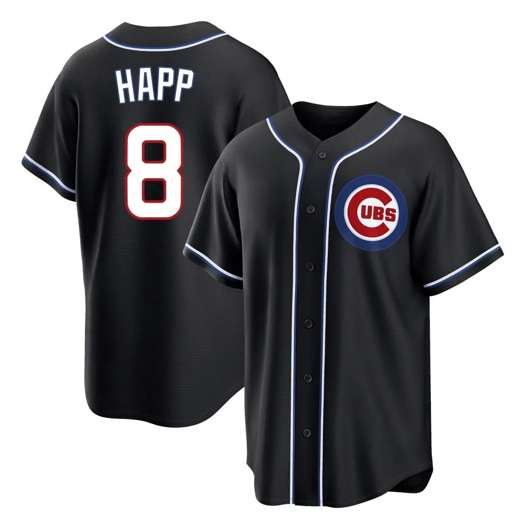 tocy C.Cubs #8 Ian Happ Player Black Fashion Out Game Stitched Jerseys