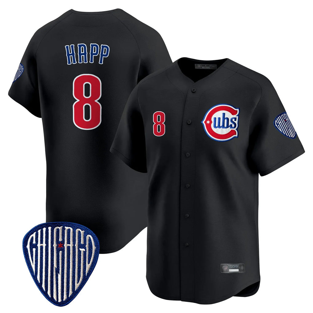 tocy C.Cubs #8 Ian Happ Player Black Vapor Premier Limited Home Stitched Jerseys