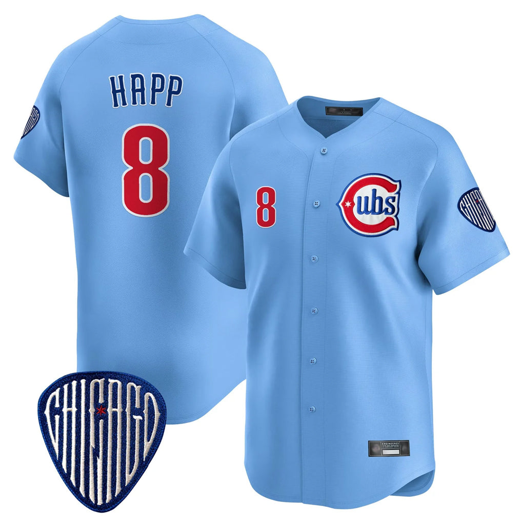 tocy C.Cubs #8 Ian Happ Player Blue Vapor Premier Limited Home Stitched Jerseys