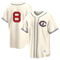 tocy C.Cubs #8 Ian Happ Player Cream Field of Dreams Home Game Stitched Jerseys