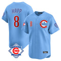 tocy C.Cubs #8 Ian Happ Player Light Blue 150th Anniversary Limited Home Stitched Jerseys