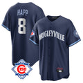 tocy C.Cubs #8 Ian Happ Player Navy 150th Anniversary City Connect Home Game Stitched Jerseys