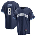 tocy C.Cubs #8 Ian Happ Player Navy City Connect Home Game Stitched Jerseys