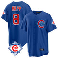 tocy C.Cubs #8 Ian Happ Player Royal 150th Anniversary Home Game Stitched Jerseys