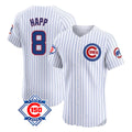 tocy C.Cubs #8 Ian Happ Player White 150th Anniversary Limited Elite Home Game Stitched Jerseys