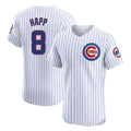 tocy C.Cubs #8 Ian Happ Player White Limited Elite Home Game Stitched Jerseys