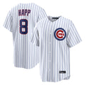tocy C.Cubs #8 Ian Happ Player White Limited Home Game Stitched Jerseys