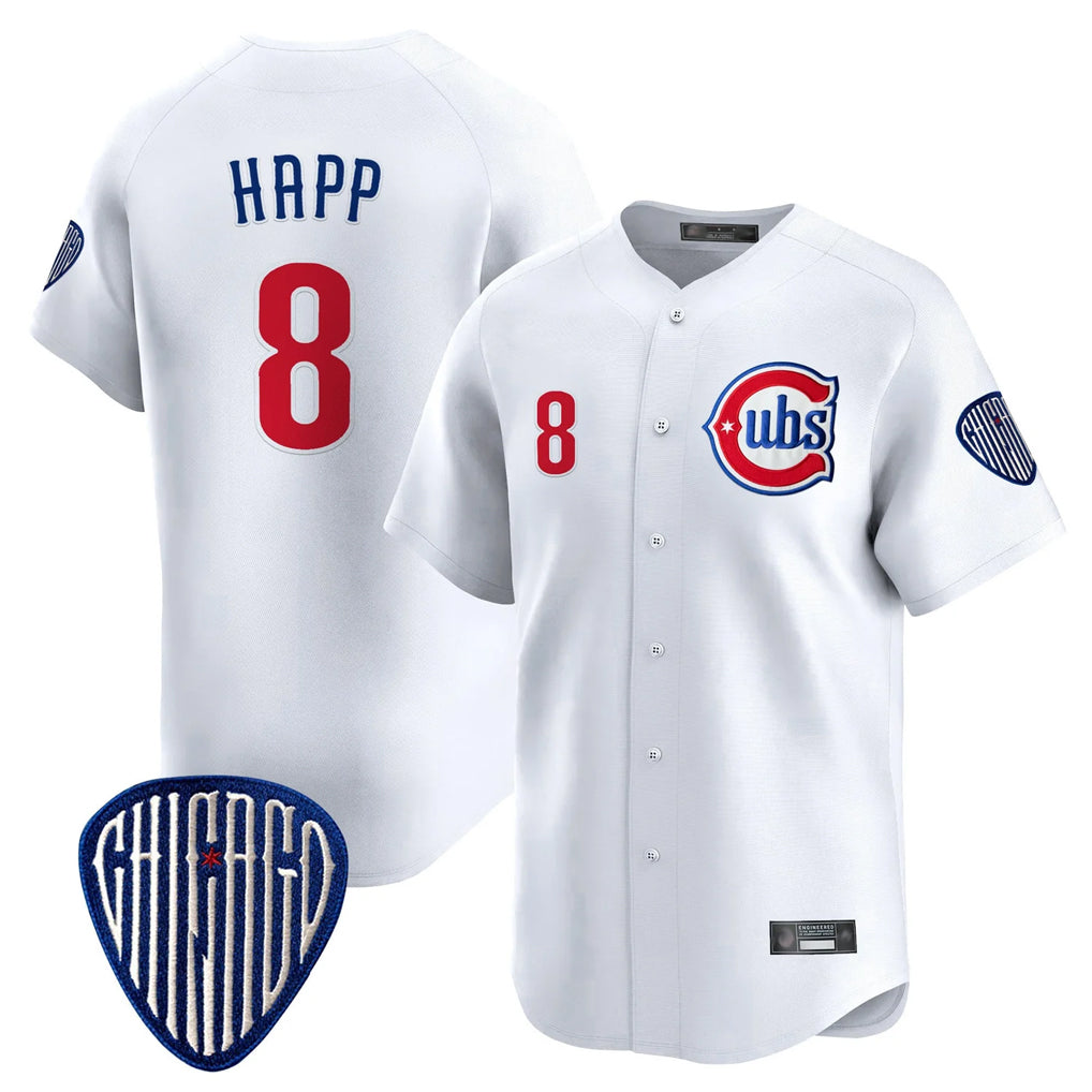 tocy C.Cubs #8 Ian Happ Player White Vapor Premier Limited Home Stitched Jerseys