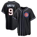 tocy C.Cubs #9 Miguel Amaya Player Black Fashion Out Game Stitched Jerseys