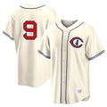 tocy C.Cubs #9 Miguel Amaya Player Cream Field of Dreams Home Game Stitched Jerseys
