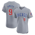 tocy C.Cubs #9 Miguel Amaya Player Gray Road Limited Elite Home Stitched Jerseys