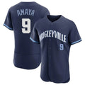 tocy C.Cubs #9 Miguel Amaya Player Navy City Connect Limited Elite Home Stitched Jerseys