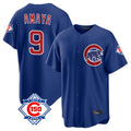 tocy C.Cubs #9 Miguel Amaya Player Royal 150th Anniversary Home Game Stitched Jerseys