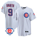 tocy C.Cubs #9 Miguel Amaya Player White 150th Anniversary Home Game Stitched Jerseys