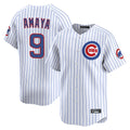 tocy C.Cubs #9 Miguel Amaya Player White Limited Home Game Stitched Jerseys