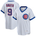 tocy C.Cubs #9 Miguel Amaya Player White T-shirt Cooperstown Collection Limited Stitched Jerseys