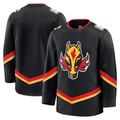 Tocy C.Flames Black Alternate Premium Jerseys
