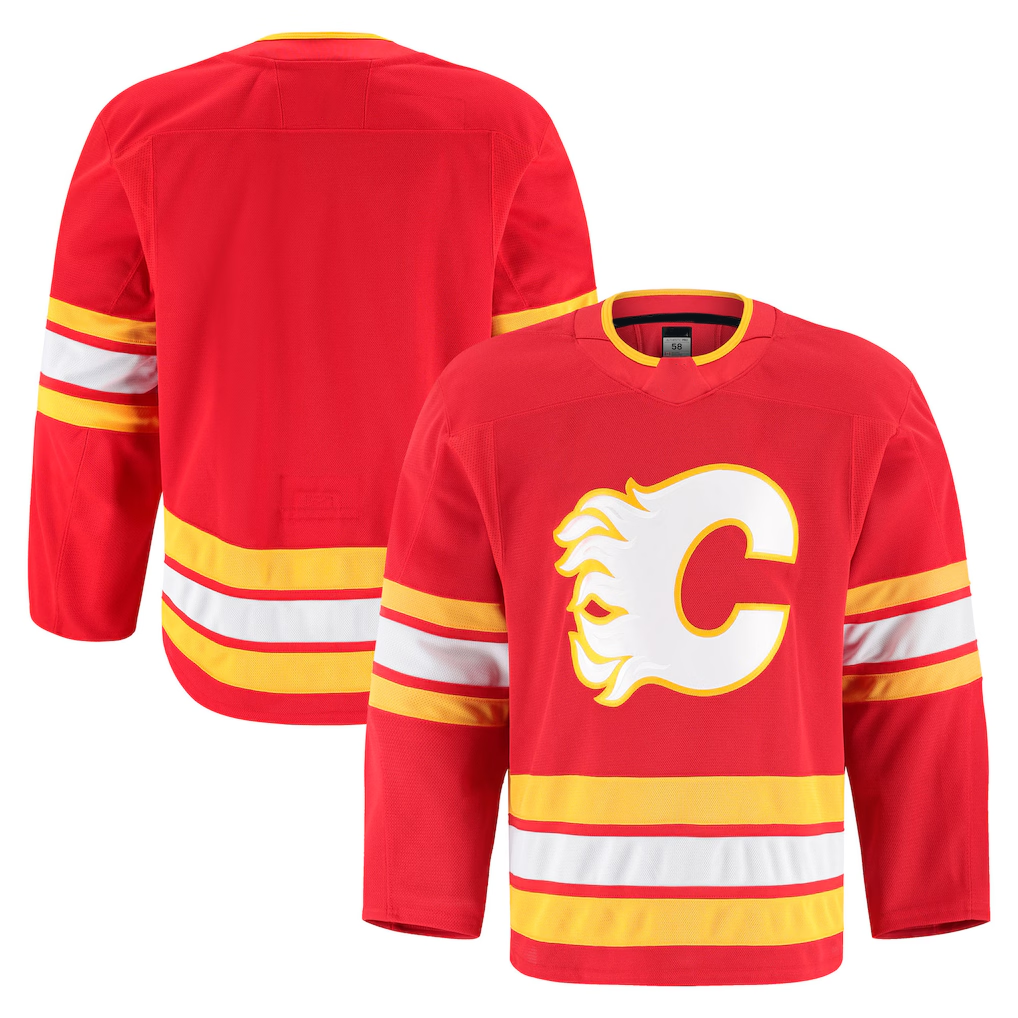 Tocy C.Flames Red Home Authentic Pro Jerseys
