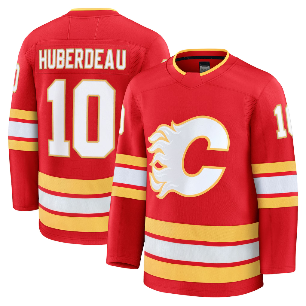 Tocy C.Flames #10 Jonathan Huberdeau Red Home Breakaway Player Jerseys