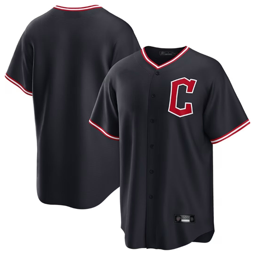 tocy C.Guardians Navy Home Game Blank Player Stitched Jerseys