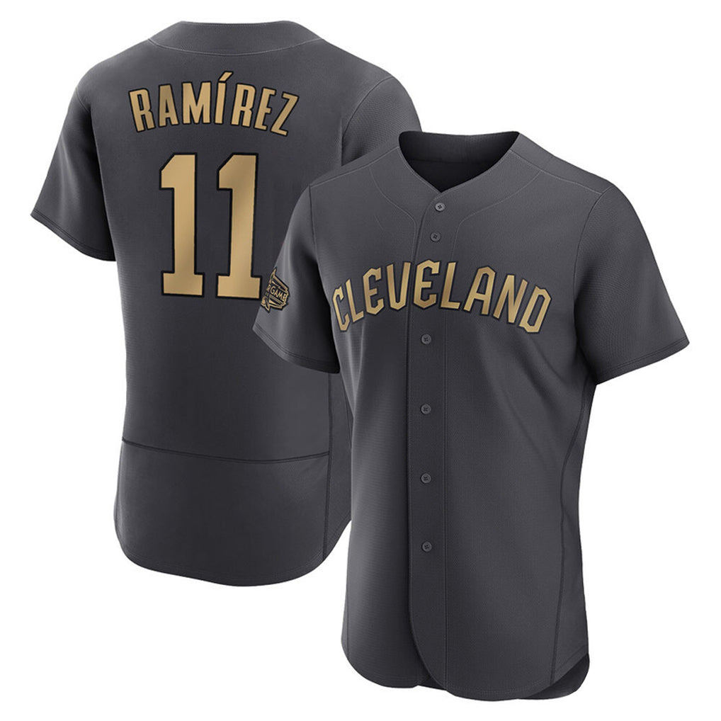 tocy C.Guardians #11 Jose Ramirez Player Charcoal All-Star Limited Elite Home Stitched Jerseys