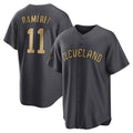 tocy C.Guardians #11 Jose Ramirez Player Charcoal All-Star Limited Home Stitched Jerseys