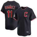 tocy C.Guardians #11 Jose Ramirez Player Navy Limited Home Stitched Jerseys
