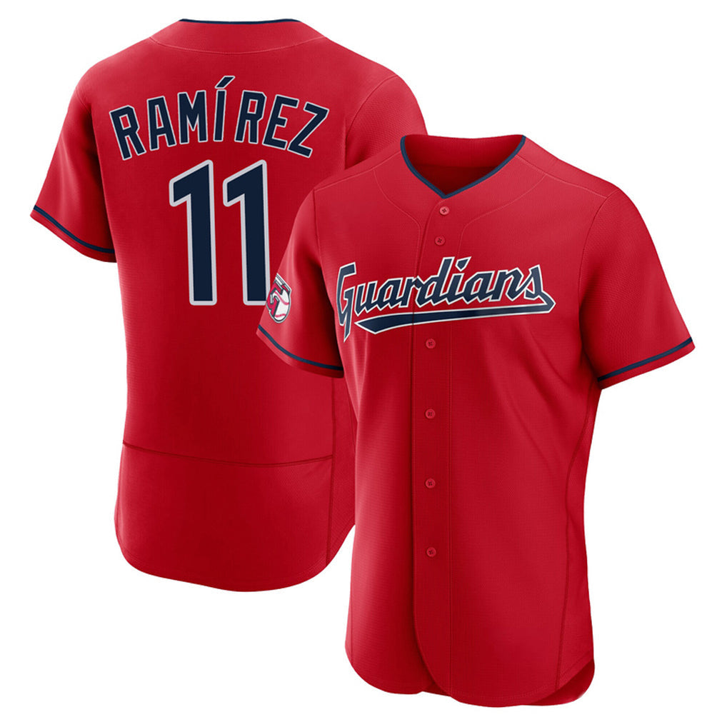 tocy C.Guardians #11 Jose Ramirez Player Red Limited Elite Home Stitched Jerseys