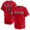 tocy C.Guardians #11 Jose Ramirez Player Red Limited Home Stitched Jerseys