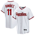 tocy C.Guardians #11 Jose Ramirez Player White Game Home Stitched Jerseys