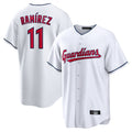 tocy C.Guardians #11 Jose Ramirez Player White Home Game Stitched Jerseys