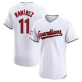 tocy C.Guardians #11 Jose Ramirez Player White Limited Elite Home Stitched Jerseys