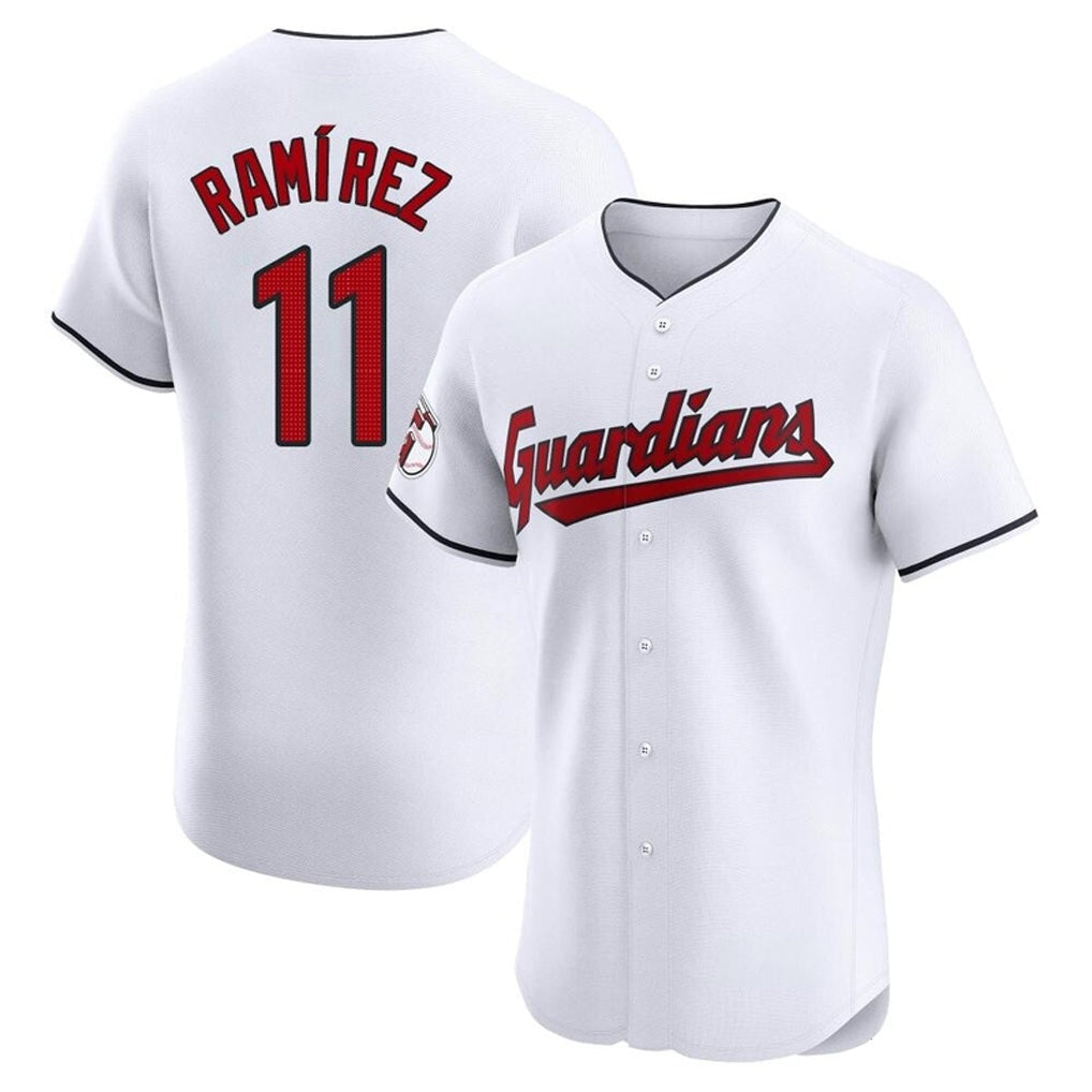 tocy C.Guardians #11 Jose Ramirez Player White Limited Elite Home Stitched Jerseys