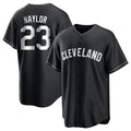 tocy C.Guardians #23 Bo Naylor Player Black Home Game Stitched Jerseys