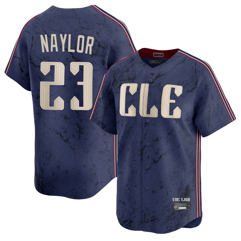 tocy C.Guardians #23 Bo Naylor Player Navy City Connect Limited Home Stitched Jerseys