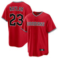 tocy C.Guardians #23 Bo Naylor Player Red Home Game Stitched Jerseys