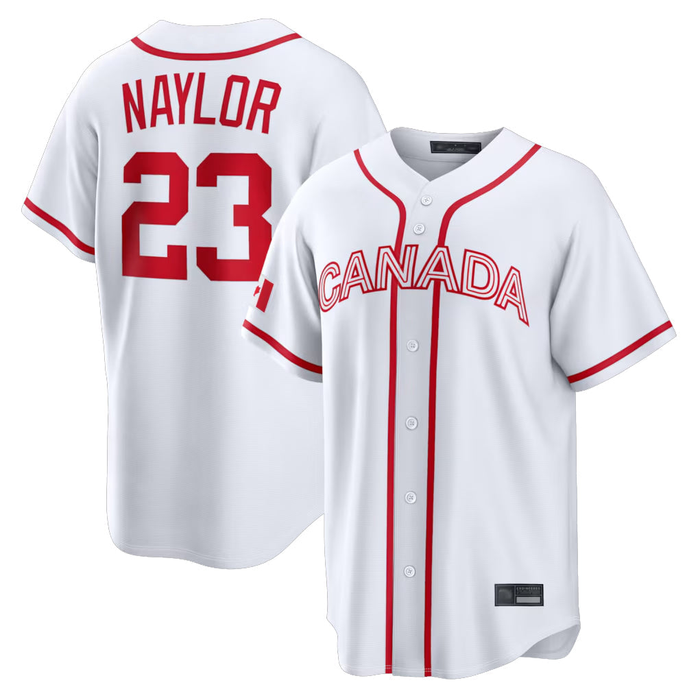tocy C.Guardians #23 Bo Naylor Player White World Classic Home Game Stitched Jerseys