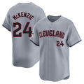 tocy C.Guardians #24 Triston McKenzie Player Gray Road Limited Home Stitched Jerseys