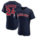 tocy C.Guardians #24 Triston McKenzie Player Navy Limited Elite Home Stitched Jerseys