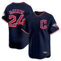 tocy C.Guardians #24 Triston McKenzie Player Navy Limited Home Stitched Jerseys