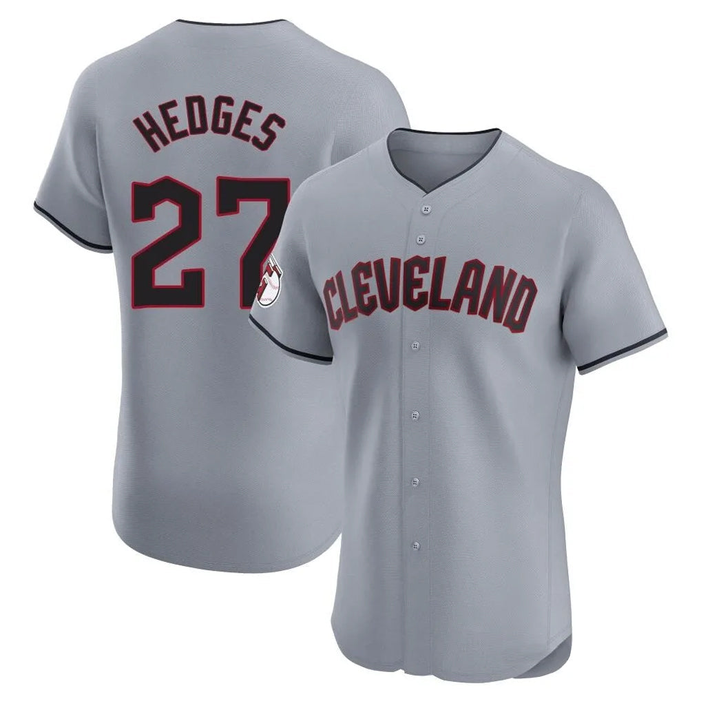 tocy C.Guardians #27 Austin Hedges Player Gray Road Limited Elite Home Stitched Jerseys