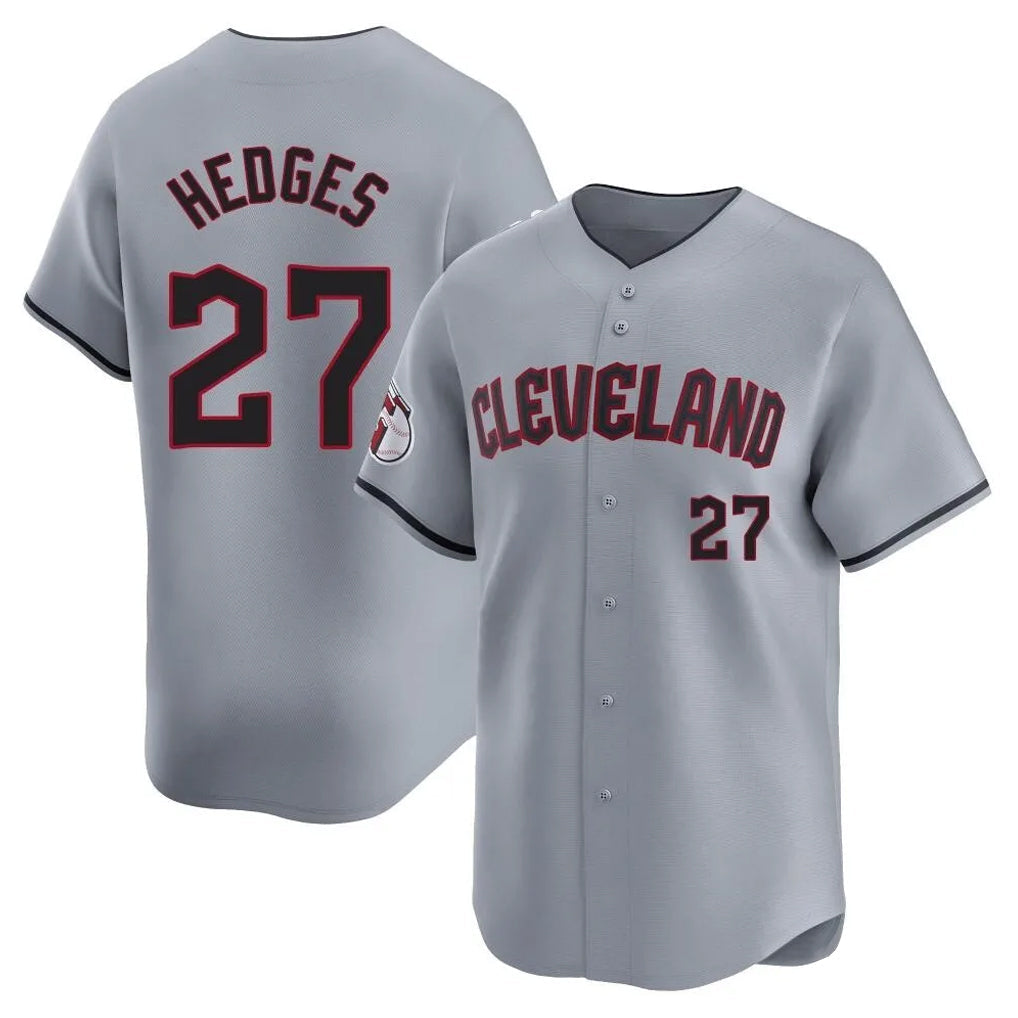 tocy C.Guardians #27 Austin Hedges Player Gray Road Limited Home Stitched Jerseys