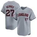 tocy C.Guardians #27 Austin Hedges Player Gray Road Limited Home Stitched Jerseys