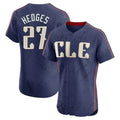 tocy C.Guardians #27 Austin Hedges Player Navy City Connect Limited Elite Home Stitched Jerseys