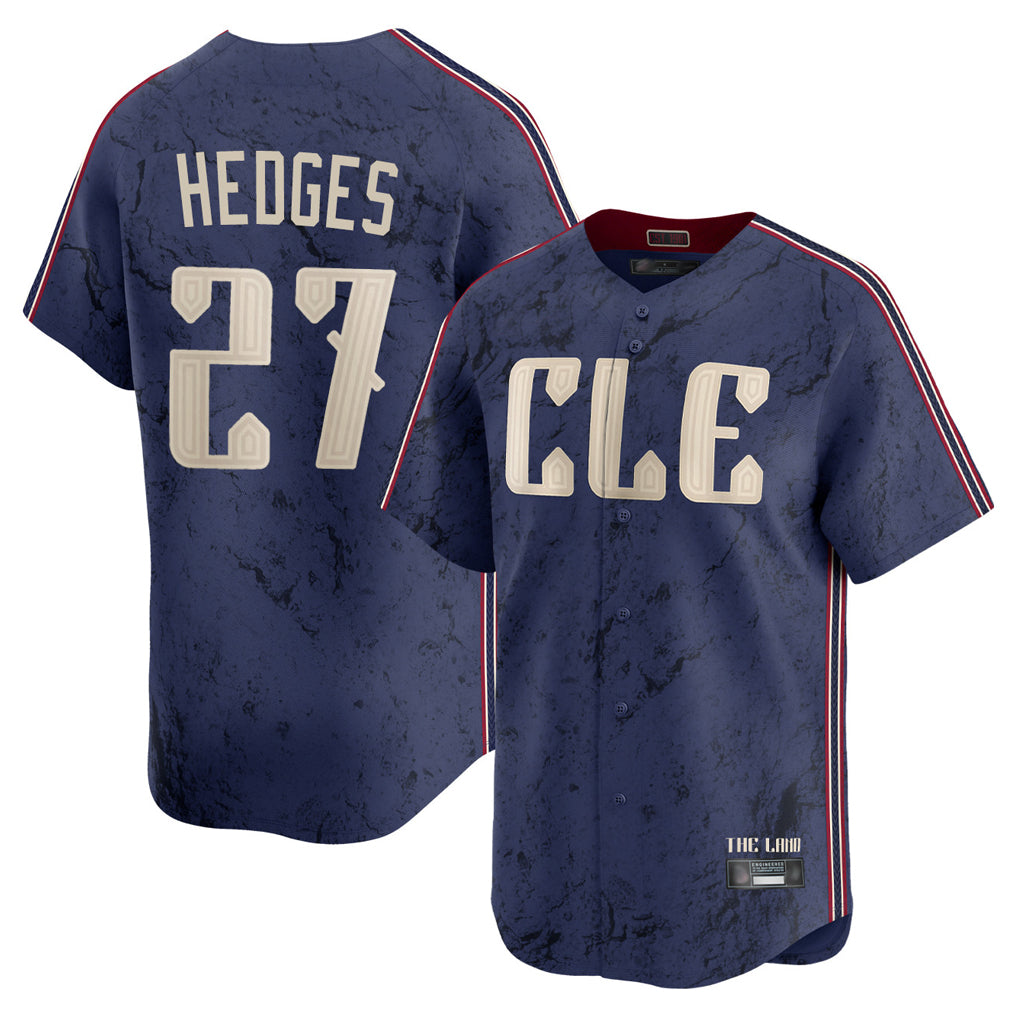 tocy C.Guardians #27 Austin Hedges Player Navy City Connect Limited Home Stitched Jerseys
