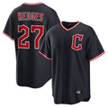 tocy C.Guardians #27 Austin Hedges Player Navy Game Home Stitched Jerseys