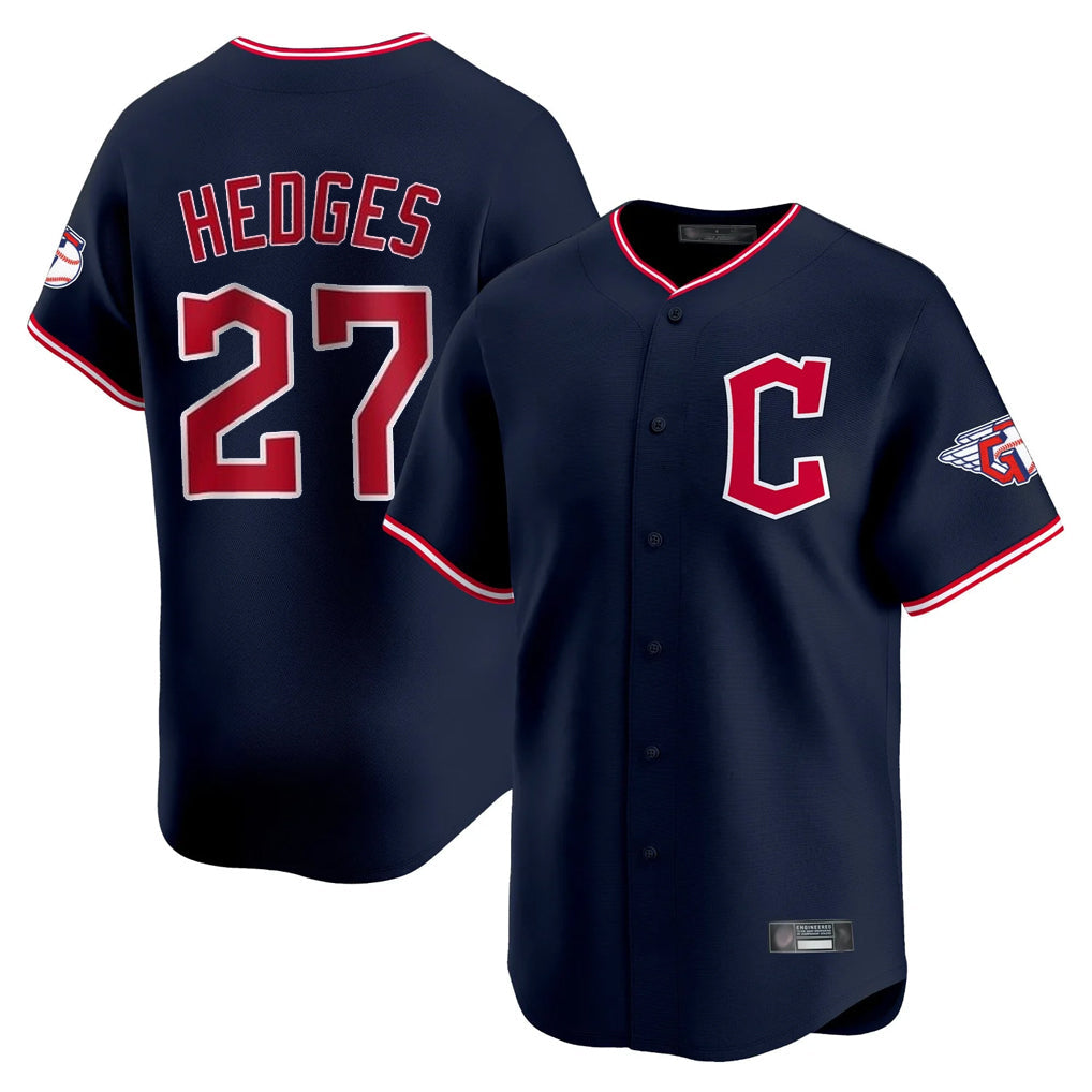tocy C.Guardians #27 Austin Hedges Player Navy Limited Home Stitched Jerseys