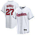 tocy C.Guardians #27 Austin Hedges Player White Home Game Stitched Jerseys