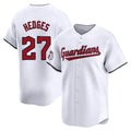 tocy C.Guardians #27 Austin Hedges Player White Limited Home Stitched Jerseys