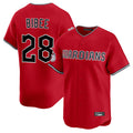 tocy C.Guardians #28 Tanner Bibee Player Red Limited Home Stitched Jerseys